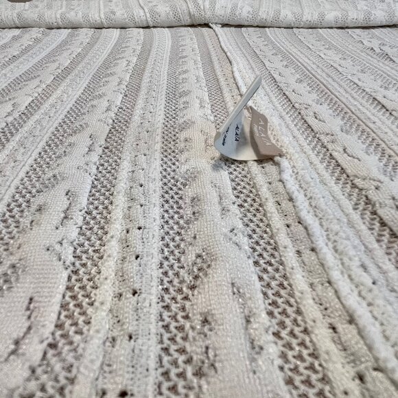 Alaïa Crochet Dress (White) Knitted in corded cotton/nylon and stretch viscose - Picture 7 of 9